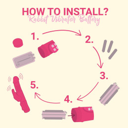 Rabbit Vibrator in Pink