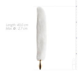 EasyToys – FETISH COLLECTION Analplug – Weißer Fuchsschwanz