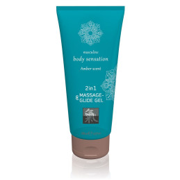 Massage- und Gleitgel 2 in 1 - Amber