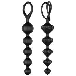 Satisfyer - Love Beads Set aus Weichem Silikon - Schwarz