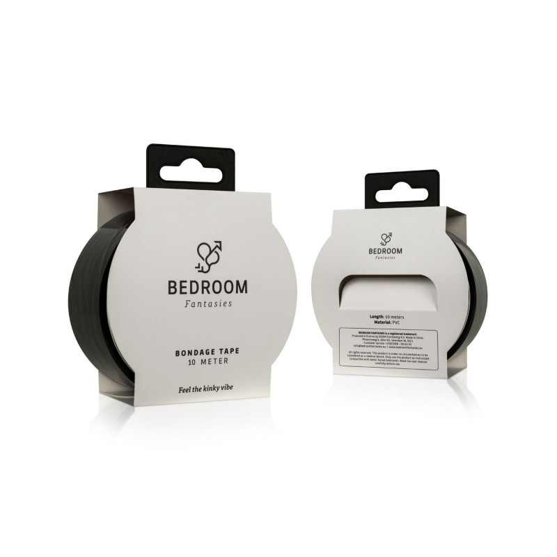 Bondage-Klebeband 20m - Schwarz