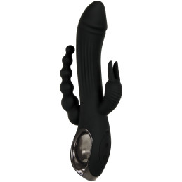 Evolved - Trifecta Rabbit Vibrator - Schwarz