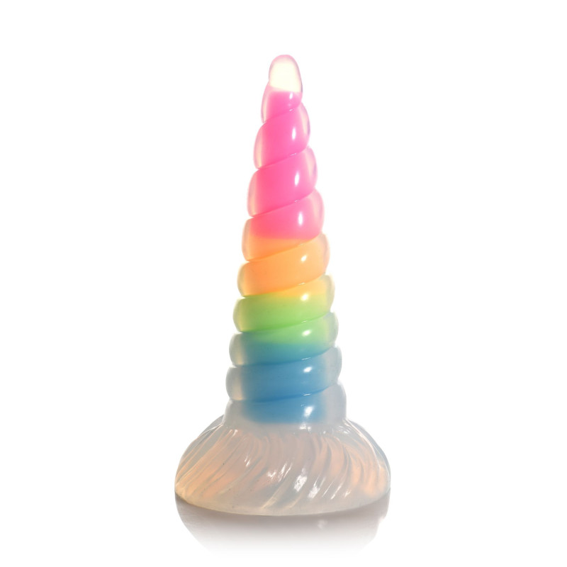 XR Brands - Leuchtender Regenbogen Silikon Dildo