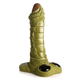 XR Brands - Riesiger Schuppiger Sumpfmonster-Dildo - Grün