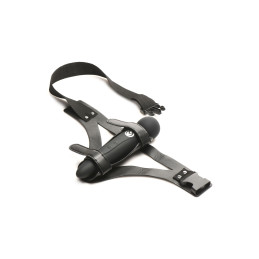 XR Brands - Thunder Strap Wand Oberschenkel-Harness - Schwarz