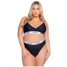 Playboy Lingerie - Lifestyle 2-Teiliges Set Curvy - Schwarz