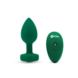 B-Vibe - Vibrating Jewel Plug M/L Emerald