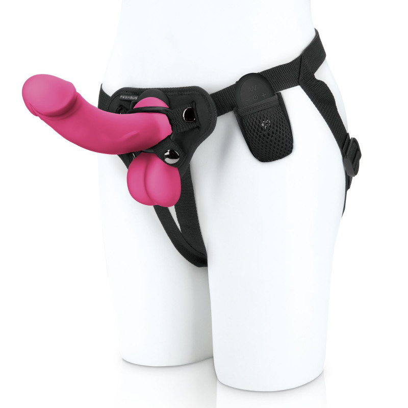 Pegasus - 6.5? Realistic SIlicone Dildo With Balls and Harness Included