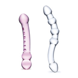 Glas - Pleasure Set Double Pleasure Glass Dildo Set