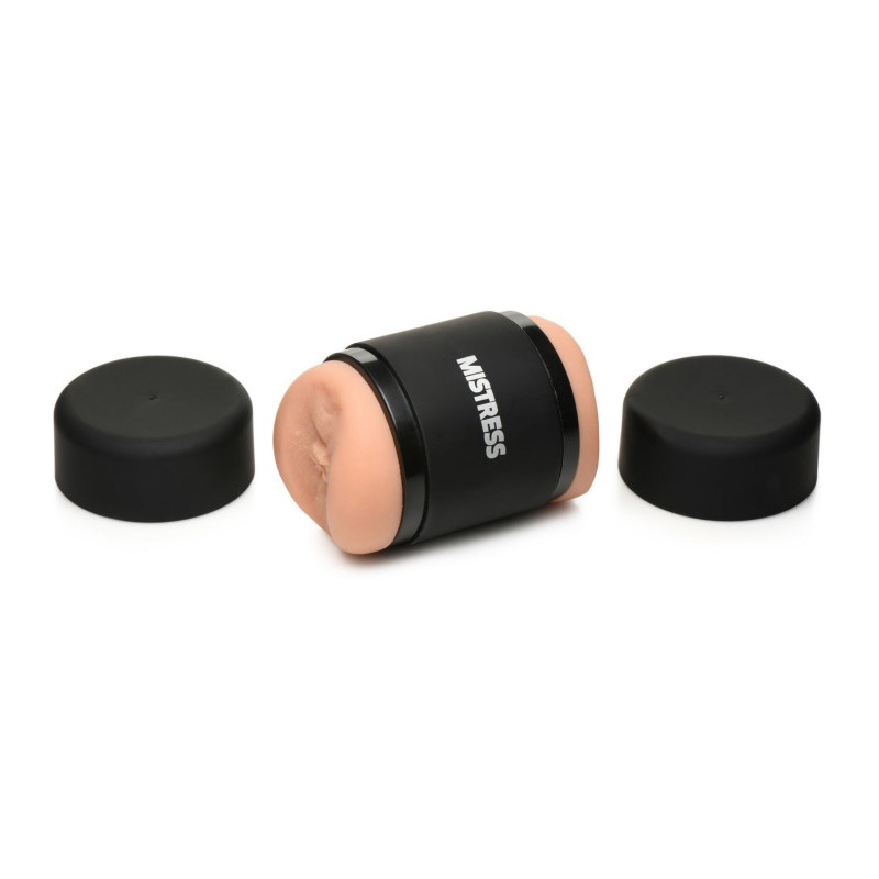 MISTRESS – Double Shot Mini-Masturbator – Beige