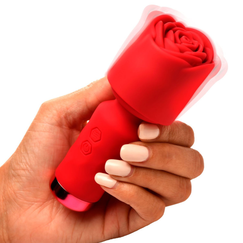 BLOOMGASM – Pleasure Rose Mini-Wand-Vibrator – Rot