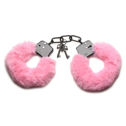 XR Brands - Cuffed in Fur Handschellen - Rosa