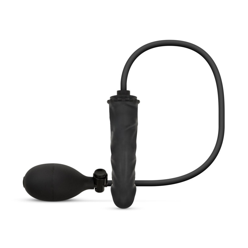 Anal Collection - Aufblasbarer Dildo mit Pumpe 14,5 cm - Schwarz