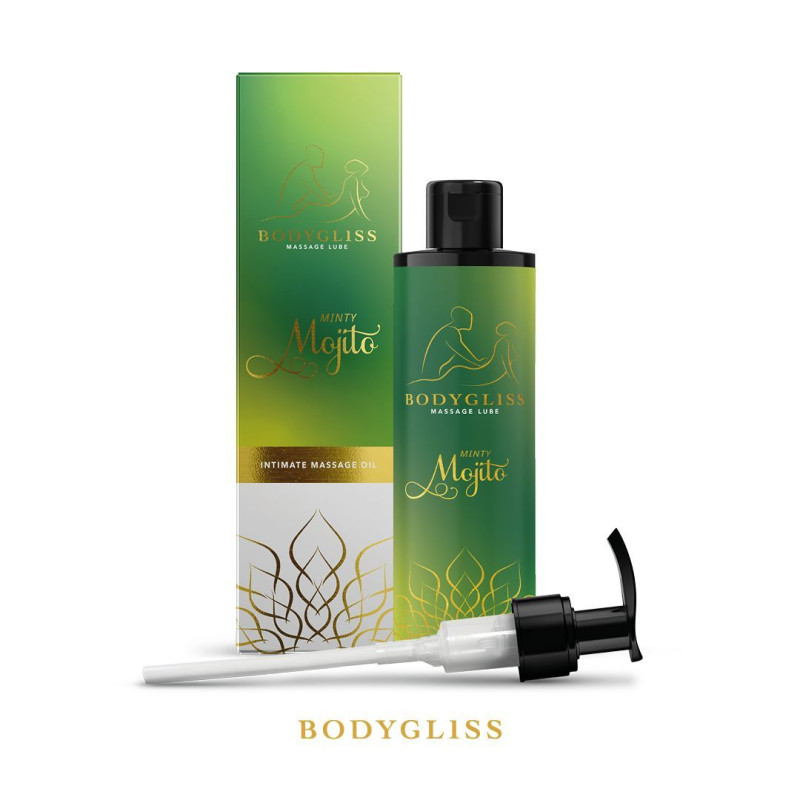 BodyGliss – Massageöl und Gleitmittel in 1 Minty Mojito – 150 ml